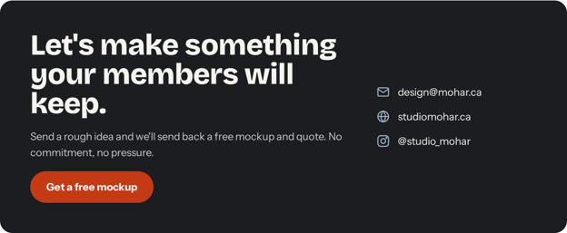 Let's Make Something Your Members Will Keep