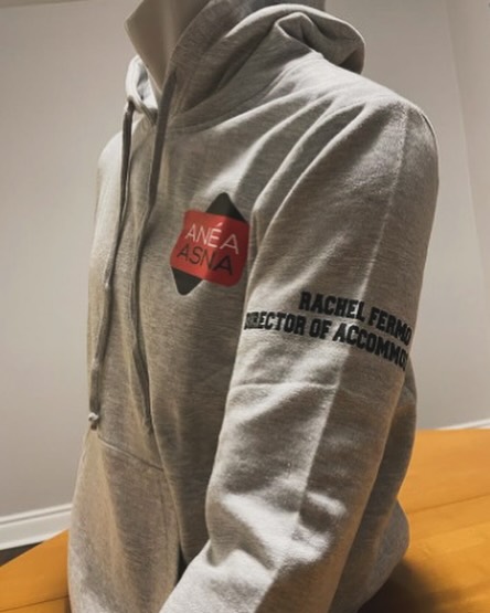 Heather grey printed hoodies